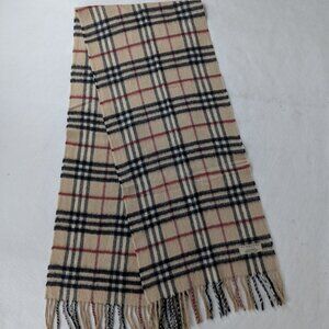 BURBERRY Cashmere Beige Plaid Scarf – Nova Check – RARE FIND – GREAT DEAL